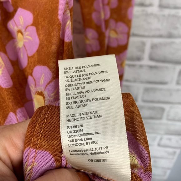 Free People // floral button down sheer long sleeve top - Picture 9 of 9